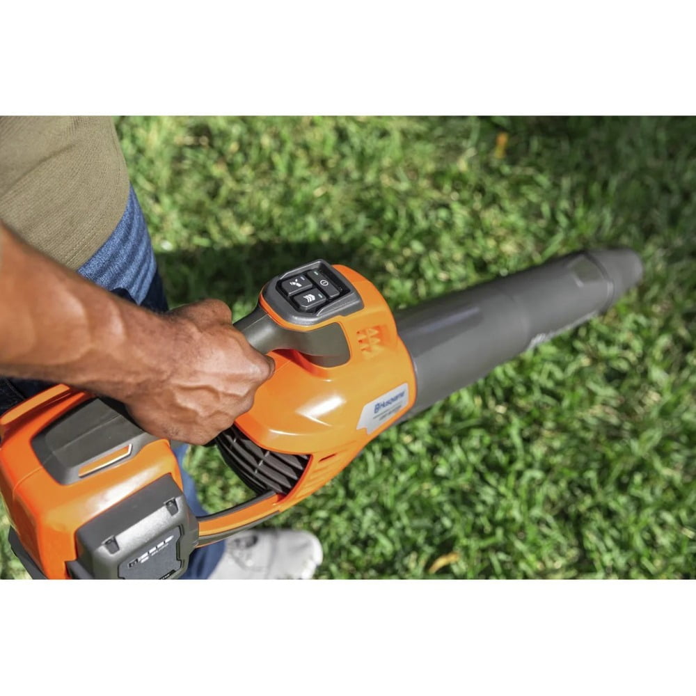 Husqvarna 350iB 40V LeafBlaster Cordless Leaf Blower Kit (Orange, 10 lb) tuasc