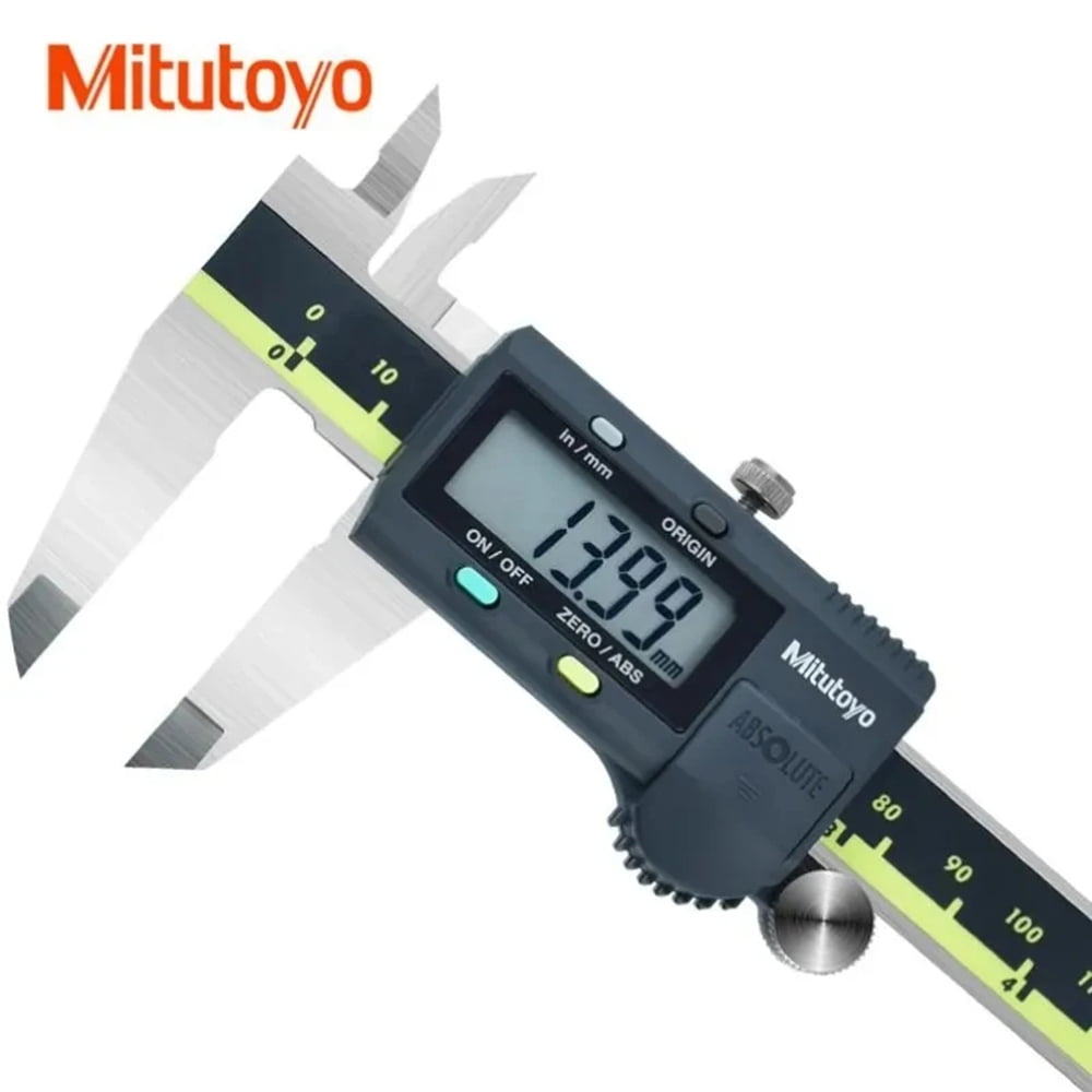 Mitutoyo 500-193-30 AOS Digital Caliper, Stainless Steel Precision Measuring Tool, Large LCD Display (0 to 12 in) za63d