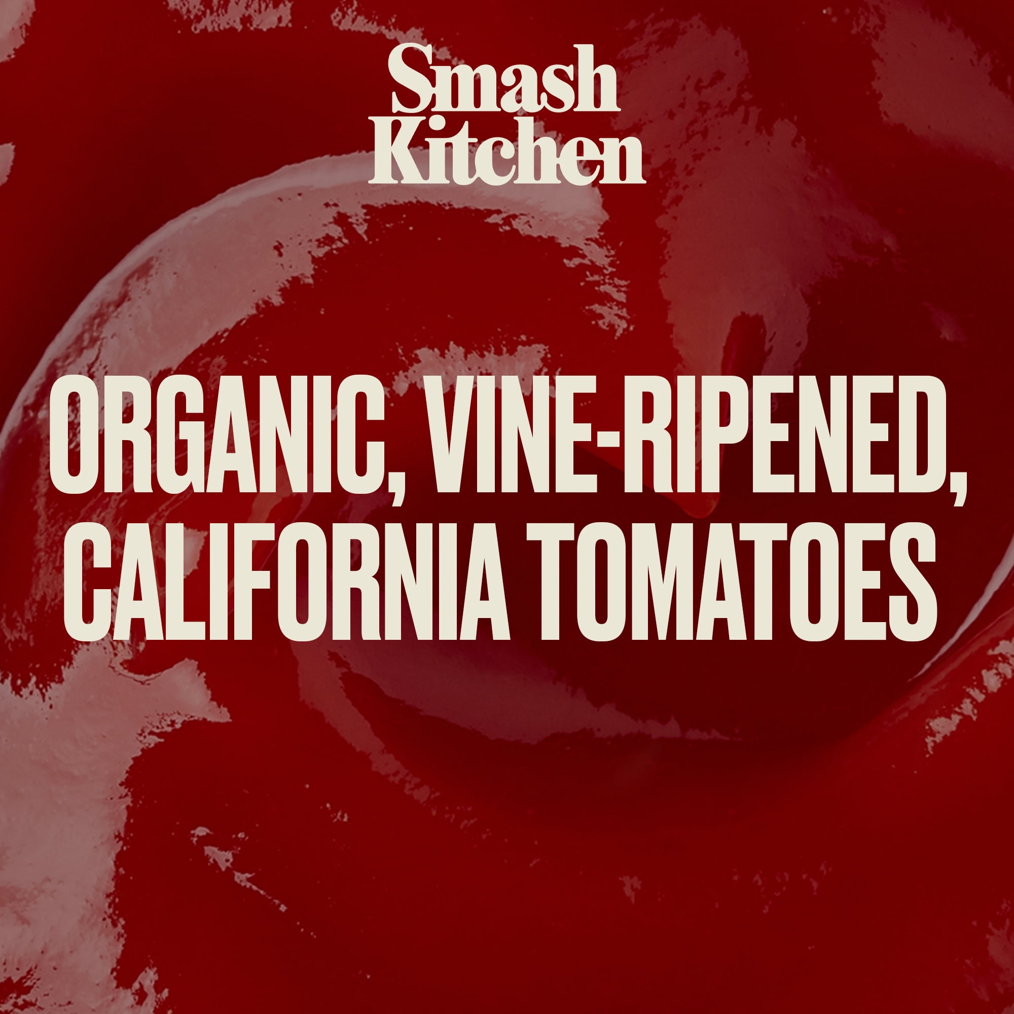 Smash Kitchen Organic Tomato Ketchup, Classic Rich Flavor (20 oz) j8gtw