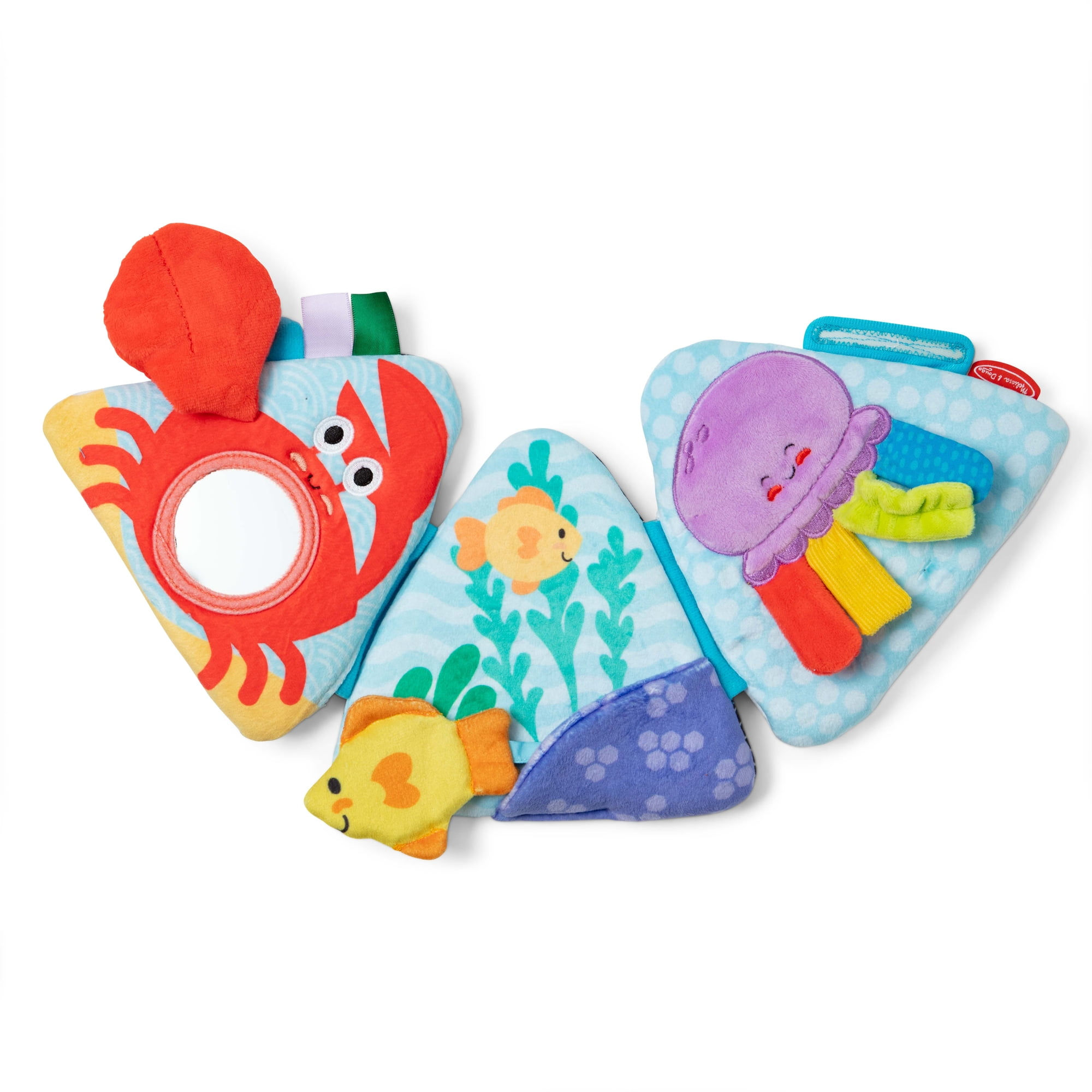 Melissa & Doug Ocean Tummy Time Triangle Infant Sensory Activity Toy (Multi-Color, 1 Pack) cvcs9