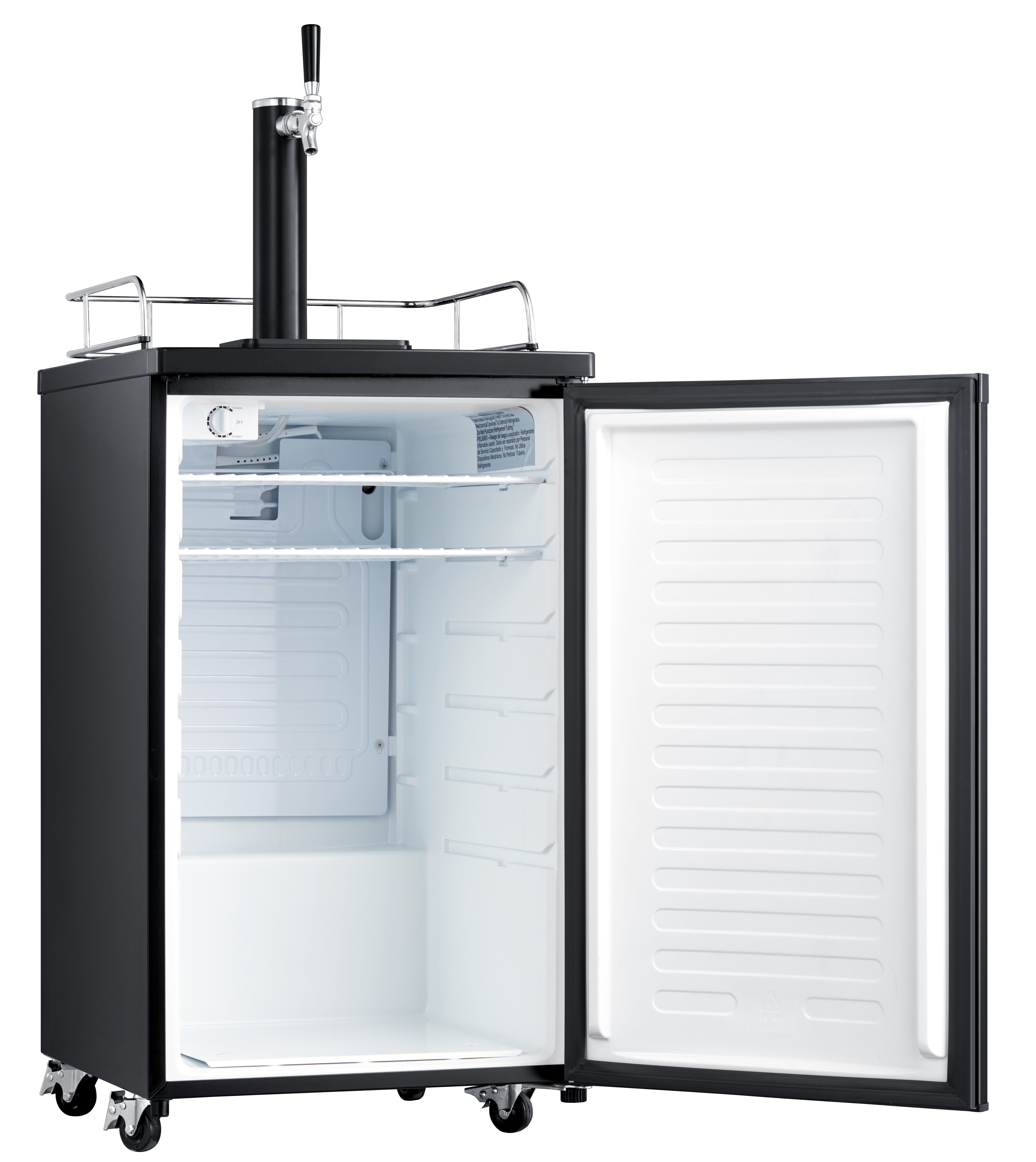 Arctic King Single Tap Kegerator Draft Beer Dispenser (Black, 4.9 cu ft) 0ynyn