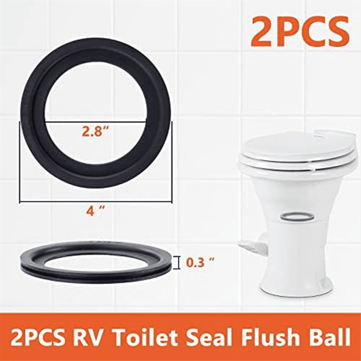 Mawalde RV Toilet Seal Kit for 300 310 320 Models (2 Pack) 0j9ux