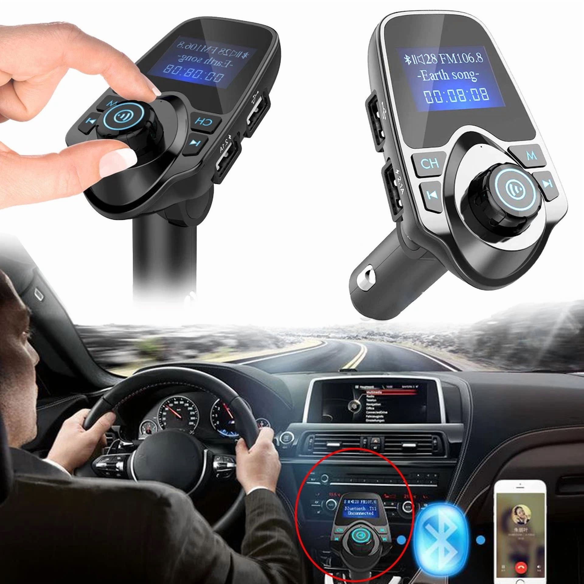 Rhea Bluetooth 5.0 Car FM Transmitter Adapter (Dual USB PD Charger, Hands-Free Calling, Aux Input) znou6 - Image 3