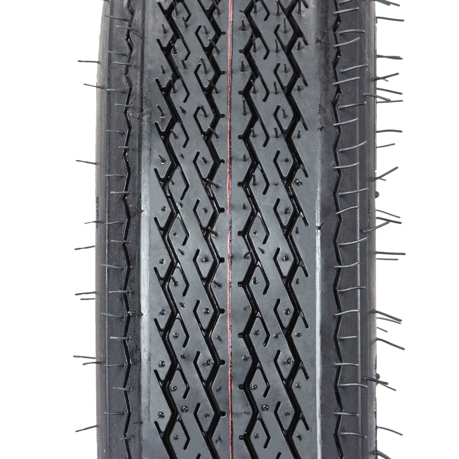 Telyswee 5.30-12 Trailer Tires (Load Range C, 6PR, Black, Set of 2) imp5e