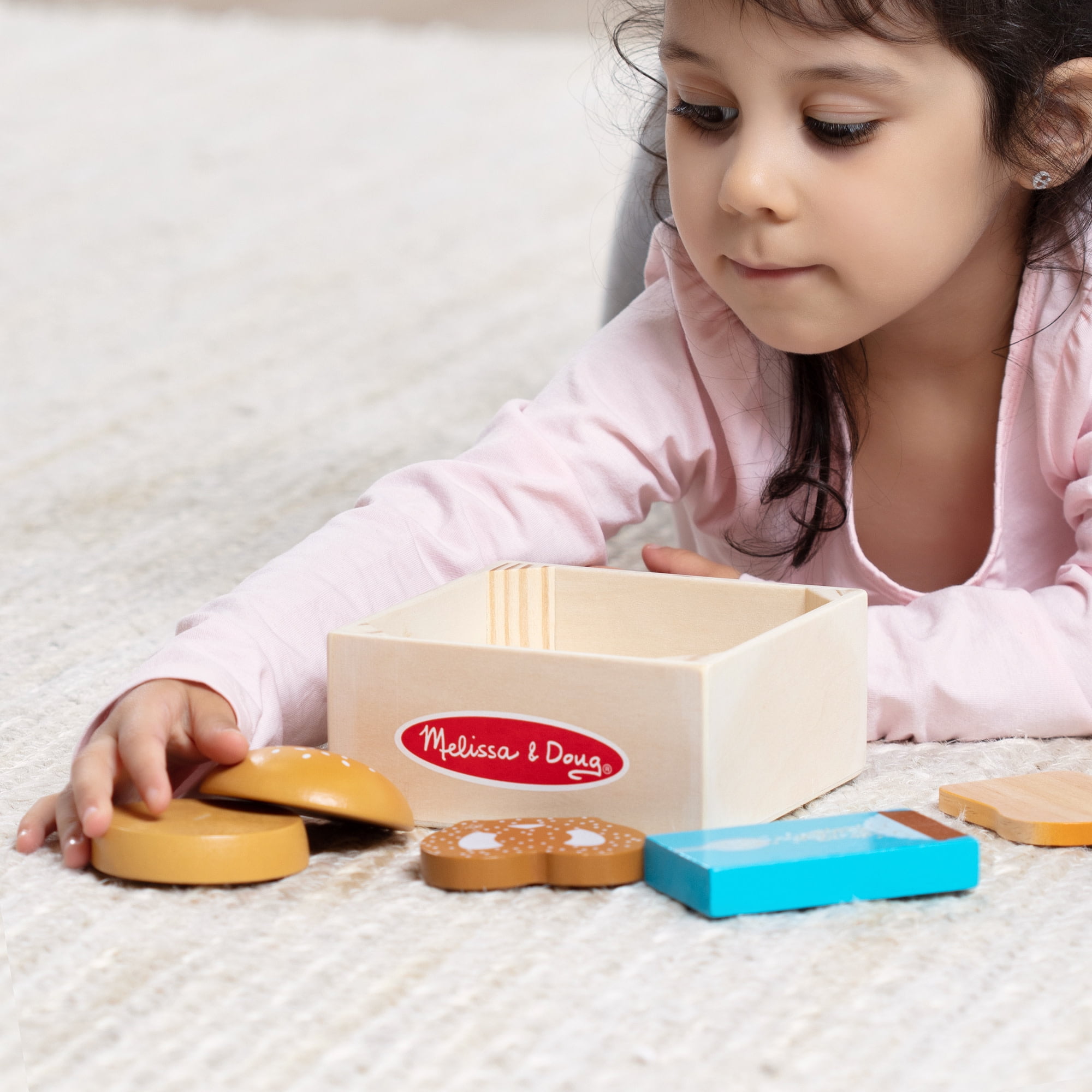 Melissa & Doug Wooden Food Groups Play Food Set (Grains, 4 Pieces) 9w1a0