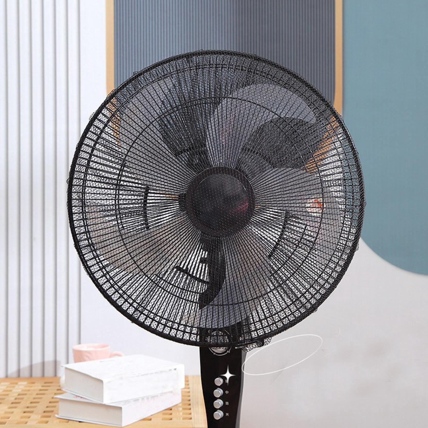 Toycle Electric Fan Safety Mesh Cover, Child Finger Protector Guard, Dust-Proof Protective Net for Pedestal and Floor Fans (Black, 18 in) 70s8m