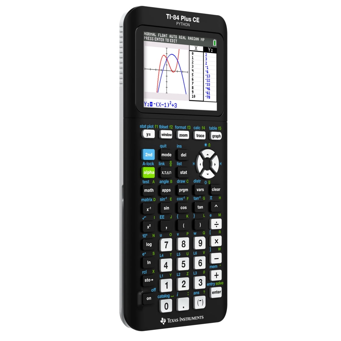 Texas Instruments TI-84 Plus CE Python Graphing Calculator (Black, 1 Unit) 8hylf