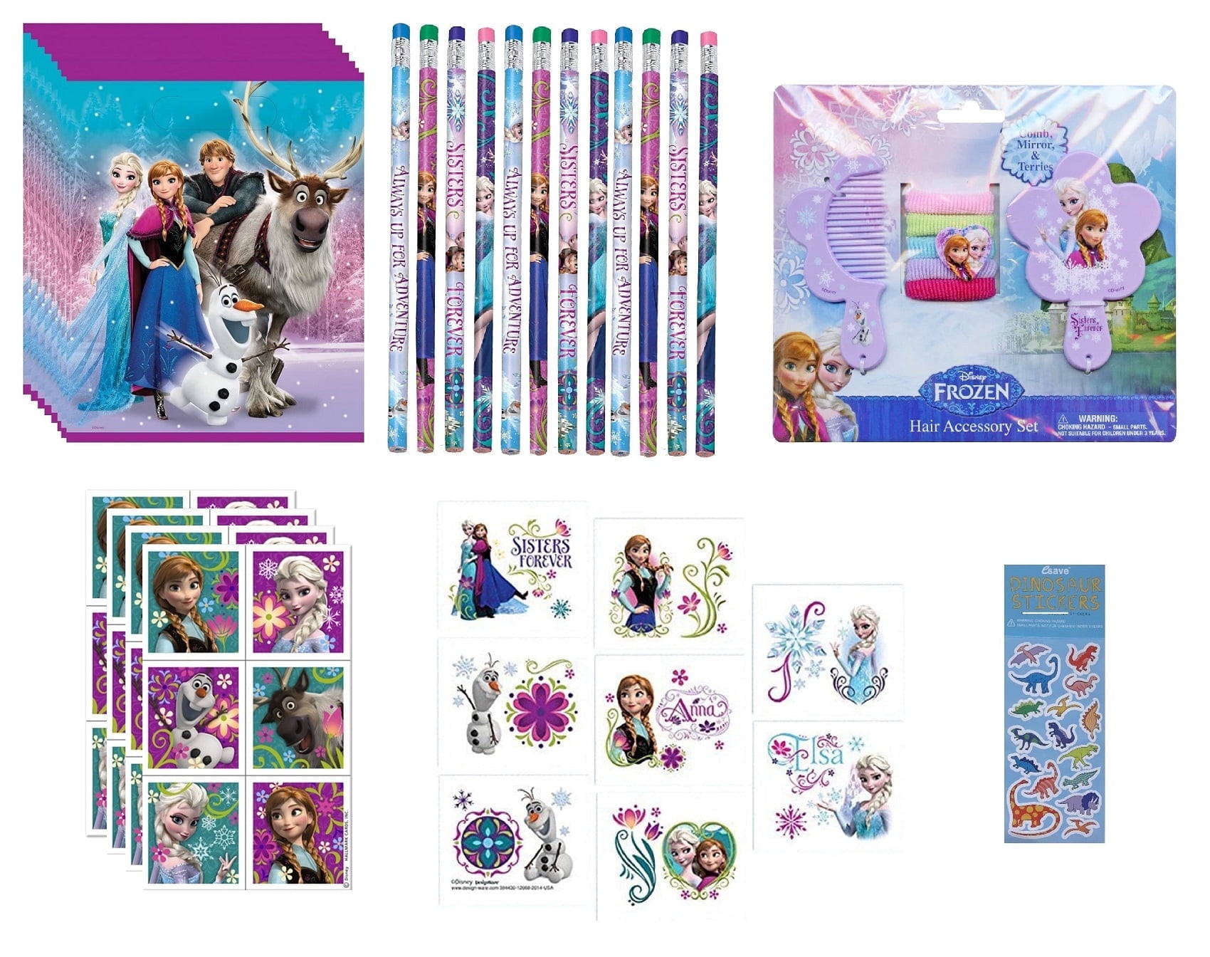 Unique Disney Frozen Elsa Anna Birthday Party Favor Activity Set (Multi-piece Bundle) 8ckht