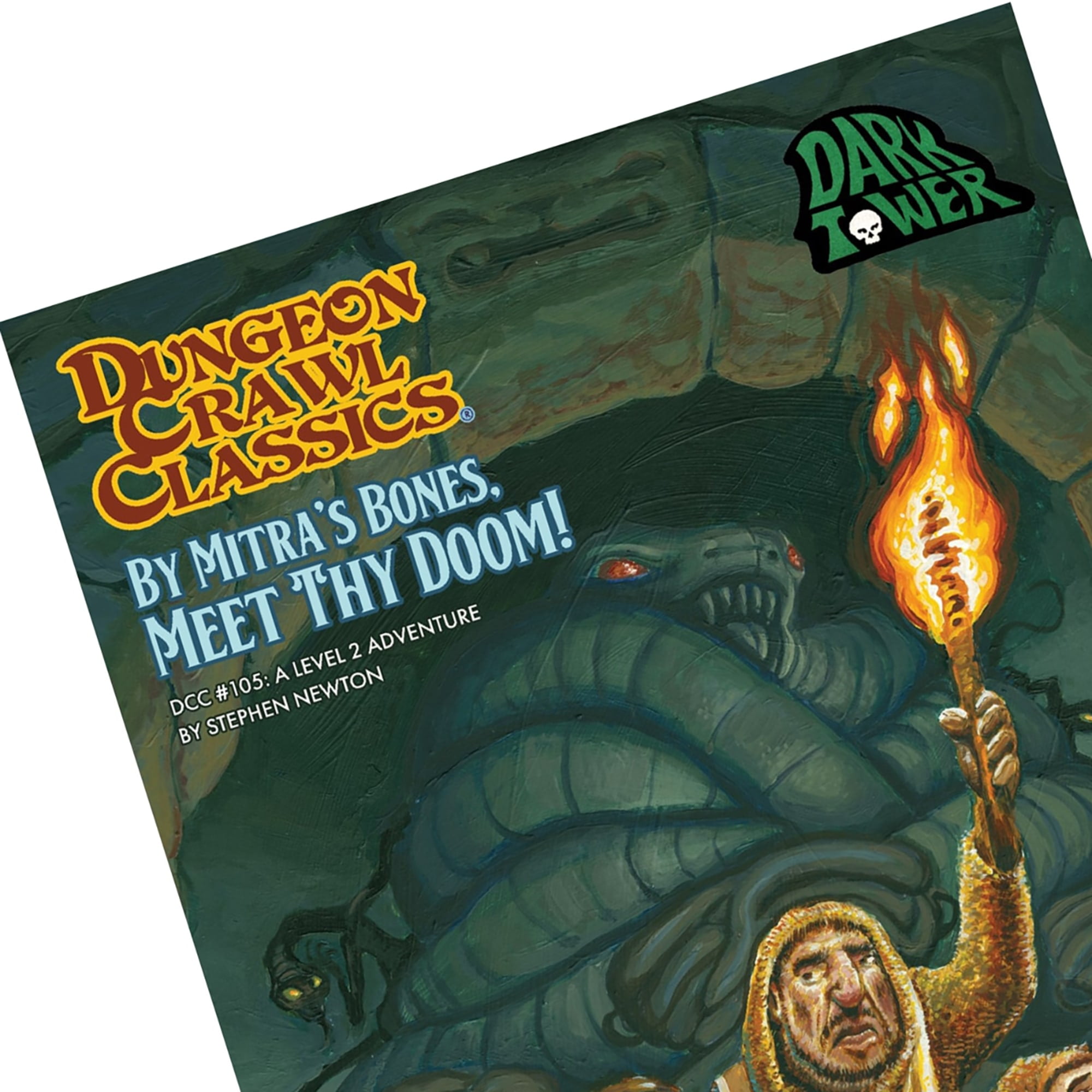 Dungeon Crawl Classics #105: By Mitra’s Bones, Meet Thy Doom! RPG Adventure Module (Softcover, Level 2) vc6pv