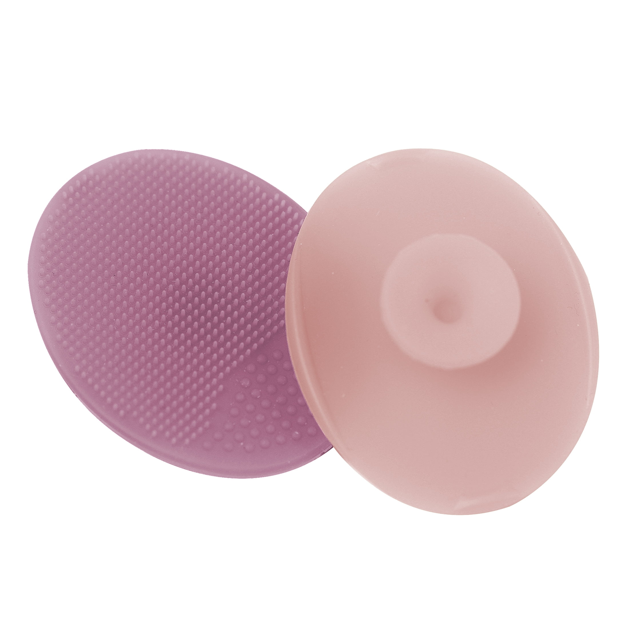 S&T INC. Lil' Scrubbies Facial Cleaning Pads, Silicone Exfoliating Face Scrubber (2 Count, 2 in x 2.5 in) ltehr