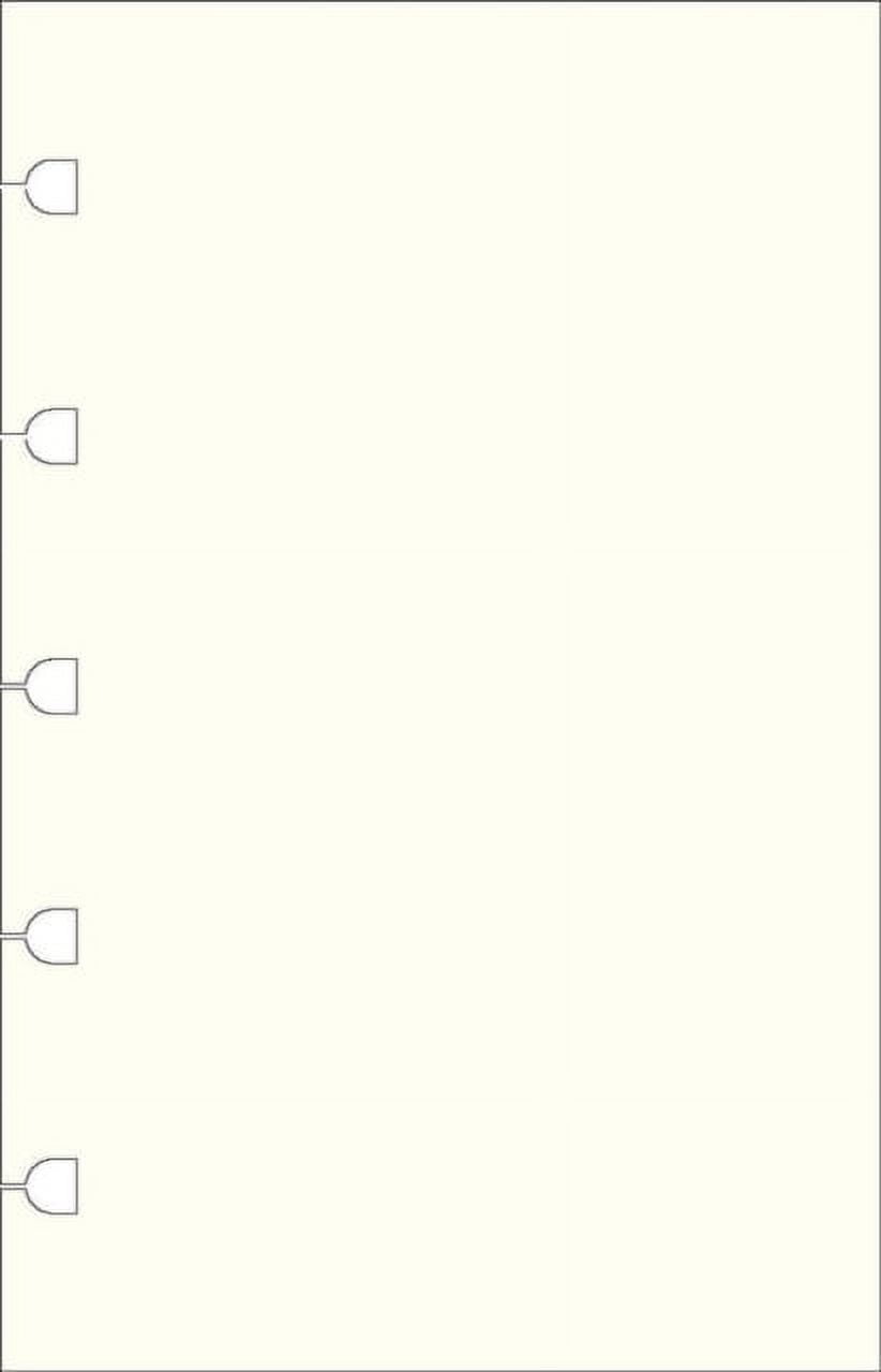 Filofax Pocket Notebook Refill Plain Paper (White, 3.5 in x 5.5 in) mfkxa