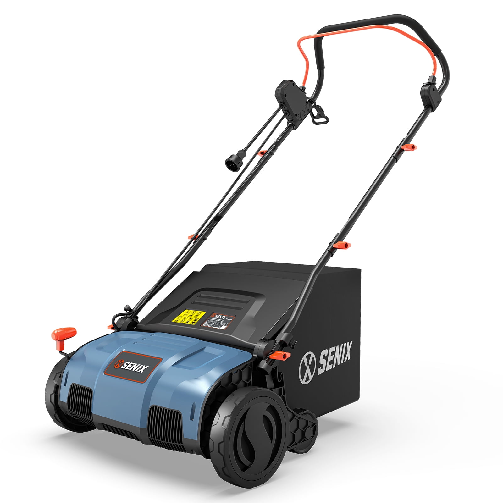 Senix 15-Inch 13 Amp 2-in-1 Electric Dethatcher and Scarifier with 13.2-Gal Collection Bag (15 in) touky