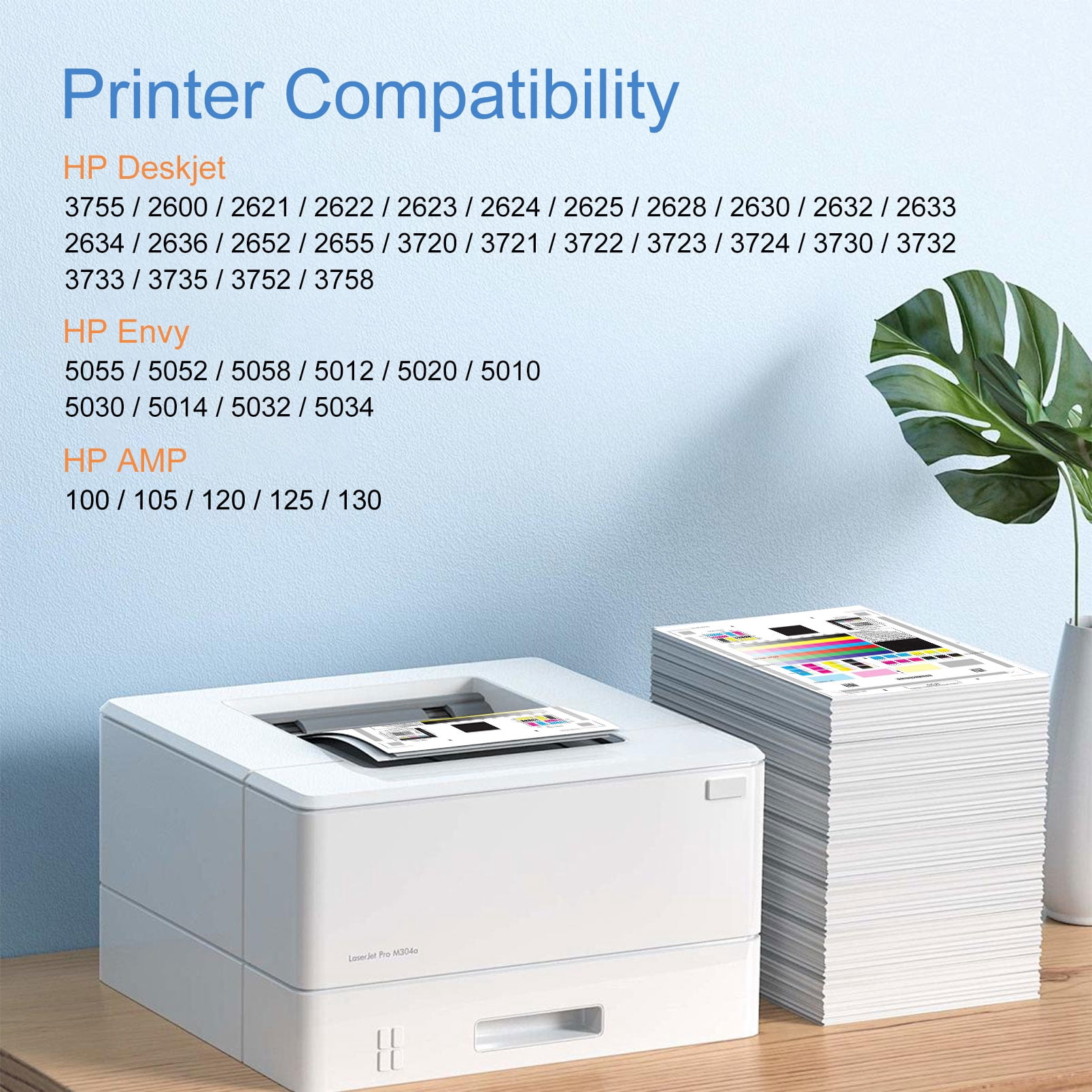 InnkX 65XL Black Ink Cartridges Compatible with HP DeskJet and Envy Printers (2 Pack) bzkqj
