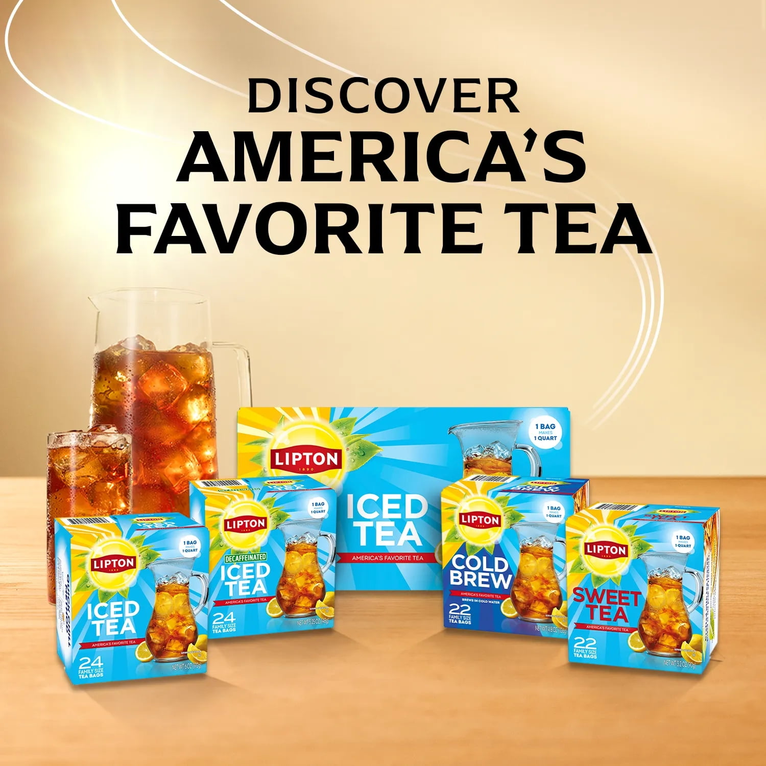 Lipton Decaffeinated Black Tea, Family Size Tea Bags (Black, 288 Count) 0umuz