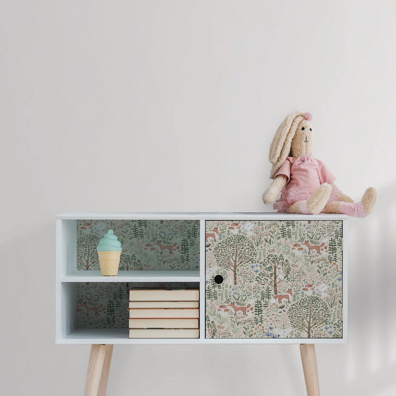 RoomMates Clara Jean Folklore Forest Peel & Stick Wallpaper (Brown, 17 in x 16.5 ft) qyeto