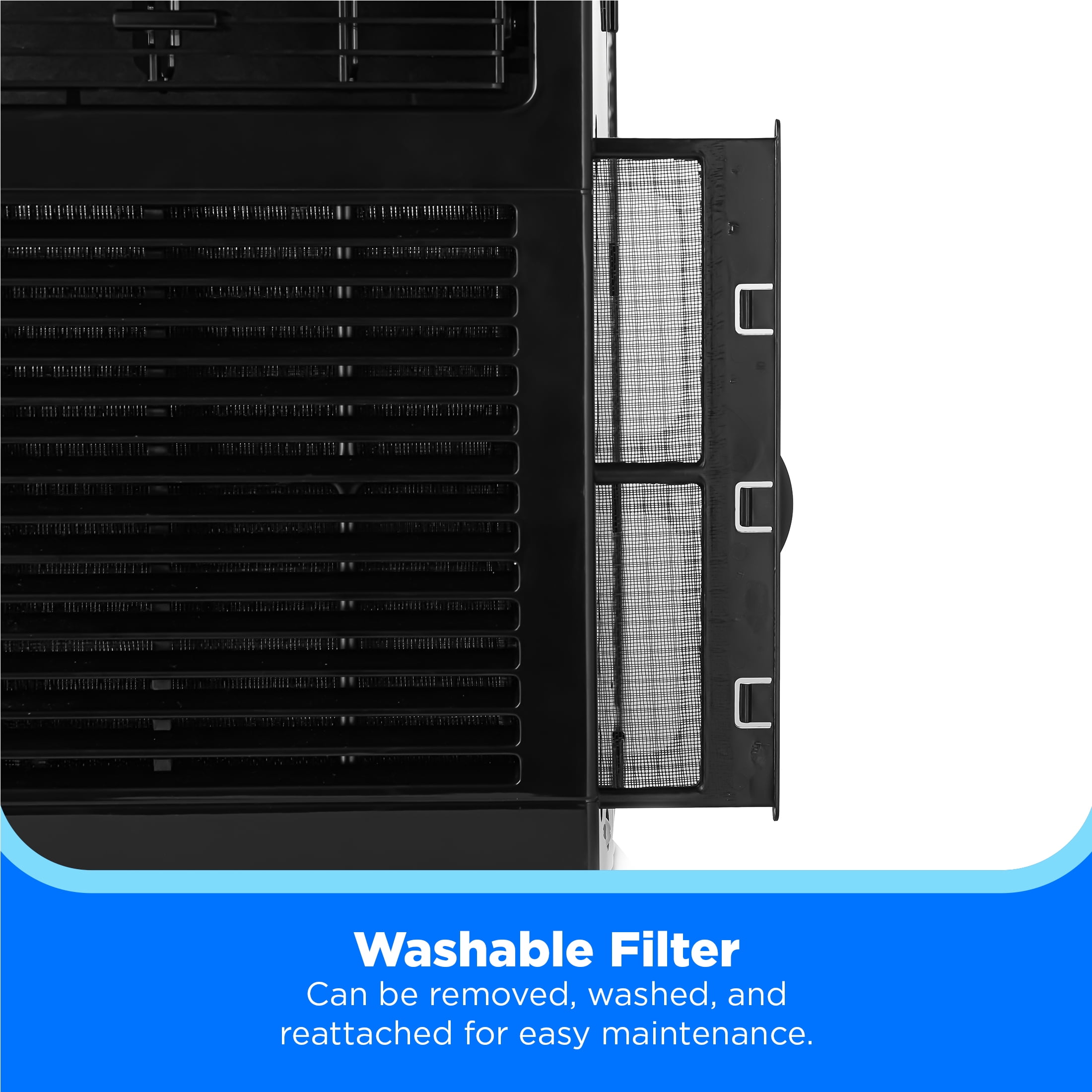 Midea 6,000 BTU Window Air Conditioner with Comfort Sense Remote (Black, 2 Pack) 25zid