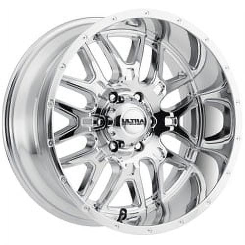 Ultra 203C Hunter Chrome Wheel (20 in x 9 in, 8x6.5 Bolt Pattern, 18mm Offset) qkhzj