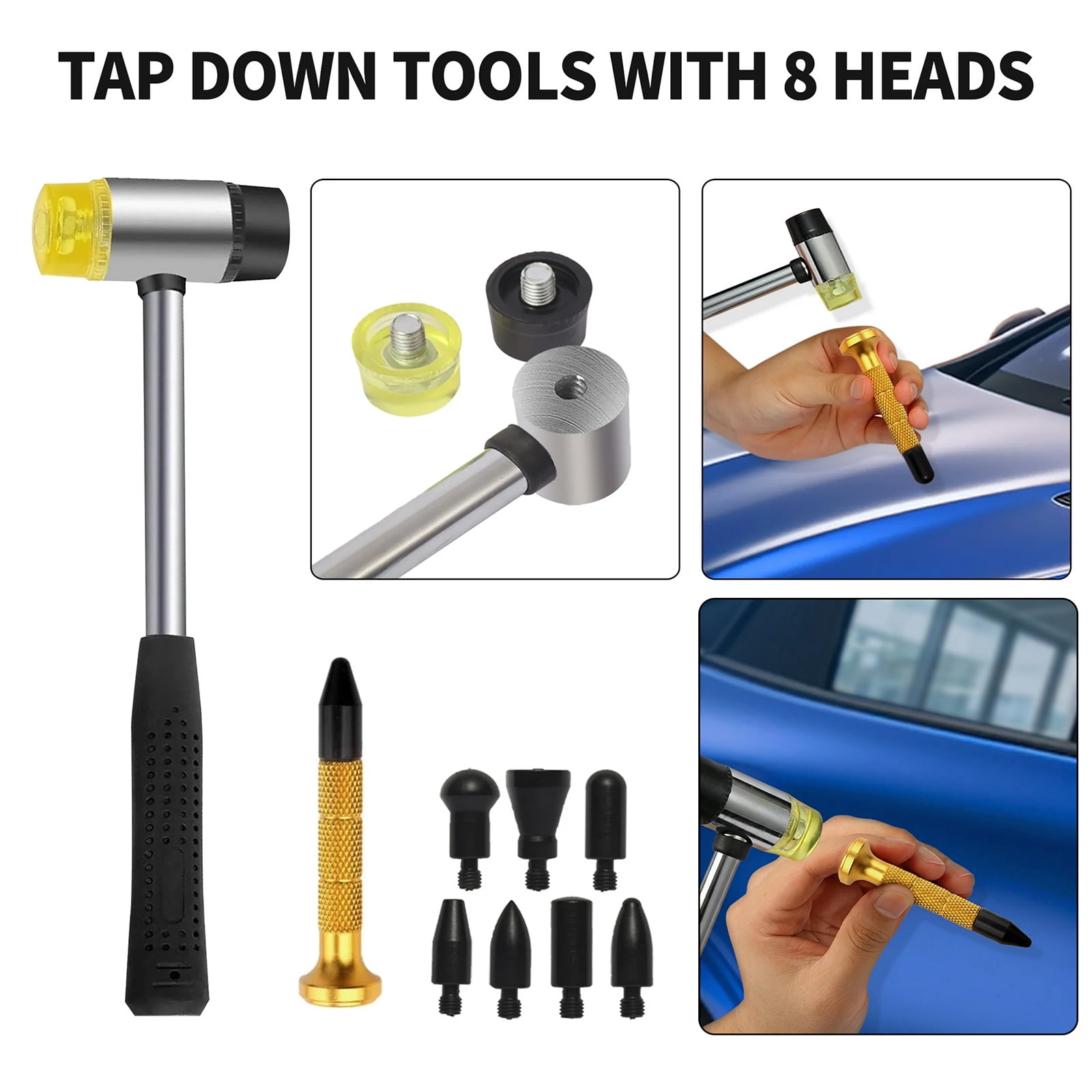 Aiqeek Paintless Auto Dent Repair Kit, Professional Bodywork Removal Tools (81 Pieces) v99nl