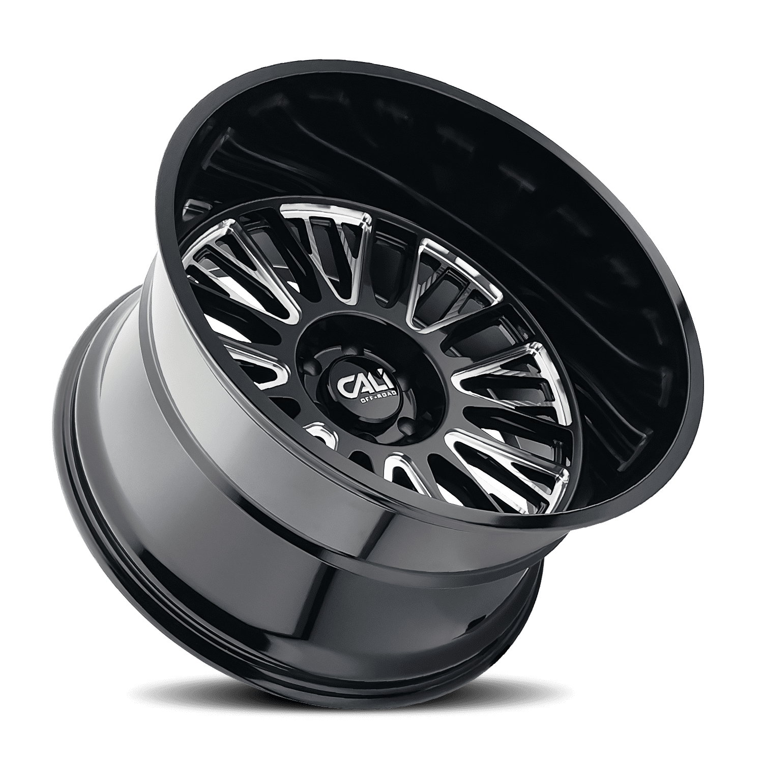 Cali Off-Road 9116 Vertex Wheel (Black and Milled, 24x14 in) 95dtx