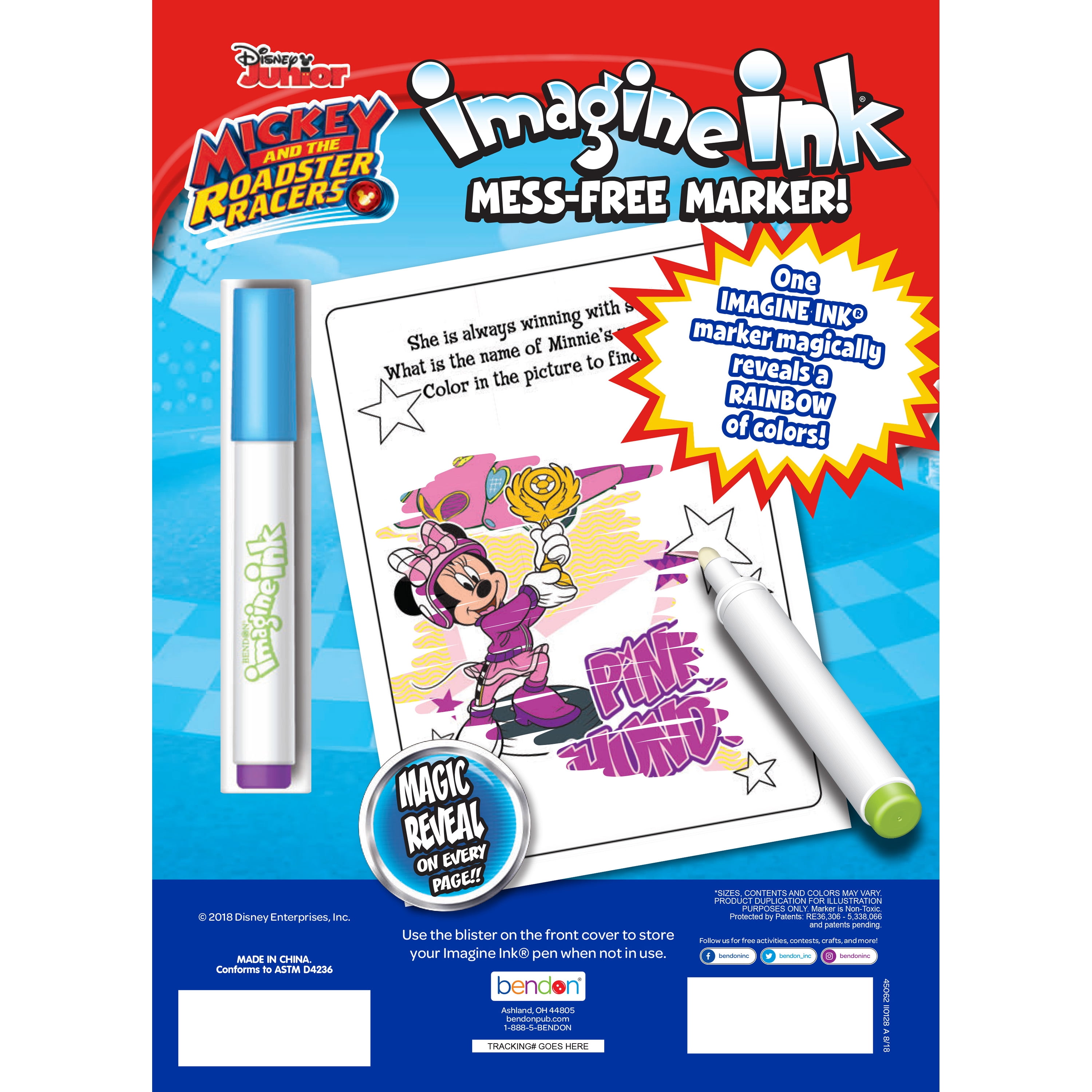 Disney Mickey Mouse Imagine Ink Coloring Book with Mess-Free Marker (16 Pages) 4n9h2