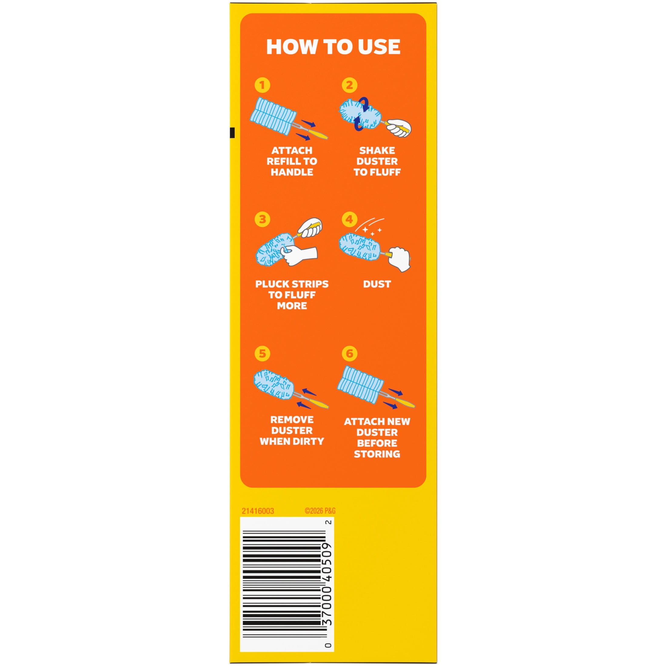 Swiffer Dusters Cleaning Kit, Dust Trapping Surface Cleaner, Unscented (1 Handle, 5 Refills) ntb82