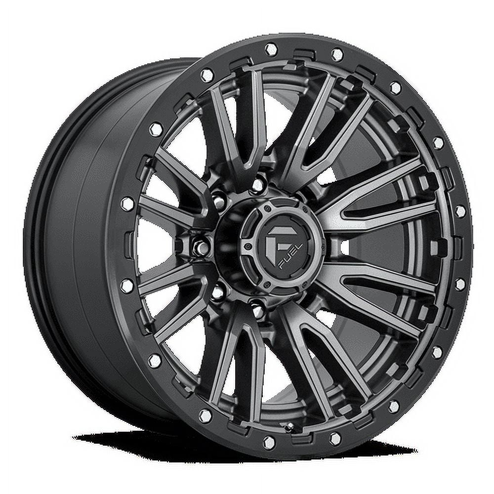 Fuel 1PC D680 Rebel Aluminum Wheel (Matte Gun Metal Black, 22x10 in) pavcc