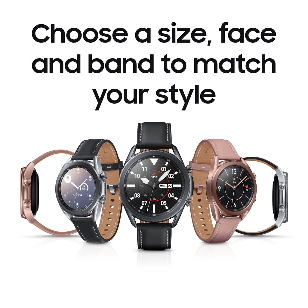 Samsung Galaxy Watch 3 Smartwatch Fitness Tracker with Health Monitoring and Bluetooth Connectivity (Mystic Silver, 41mm) 7tuo2