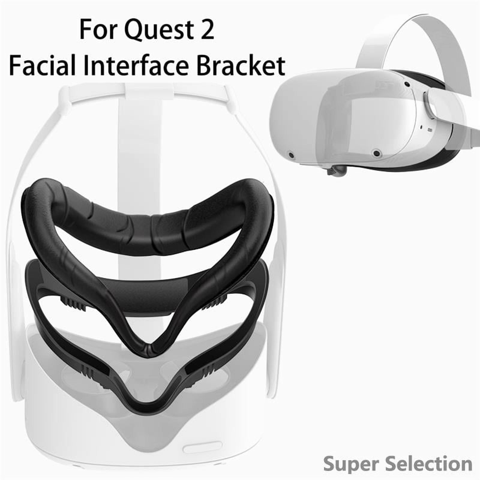 Super Selection VR Facial Interface for Oculus Quest 2, Sweatproof PU Foam Face Pad Replacement (Black, 1 Pack) 266kl