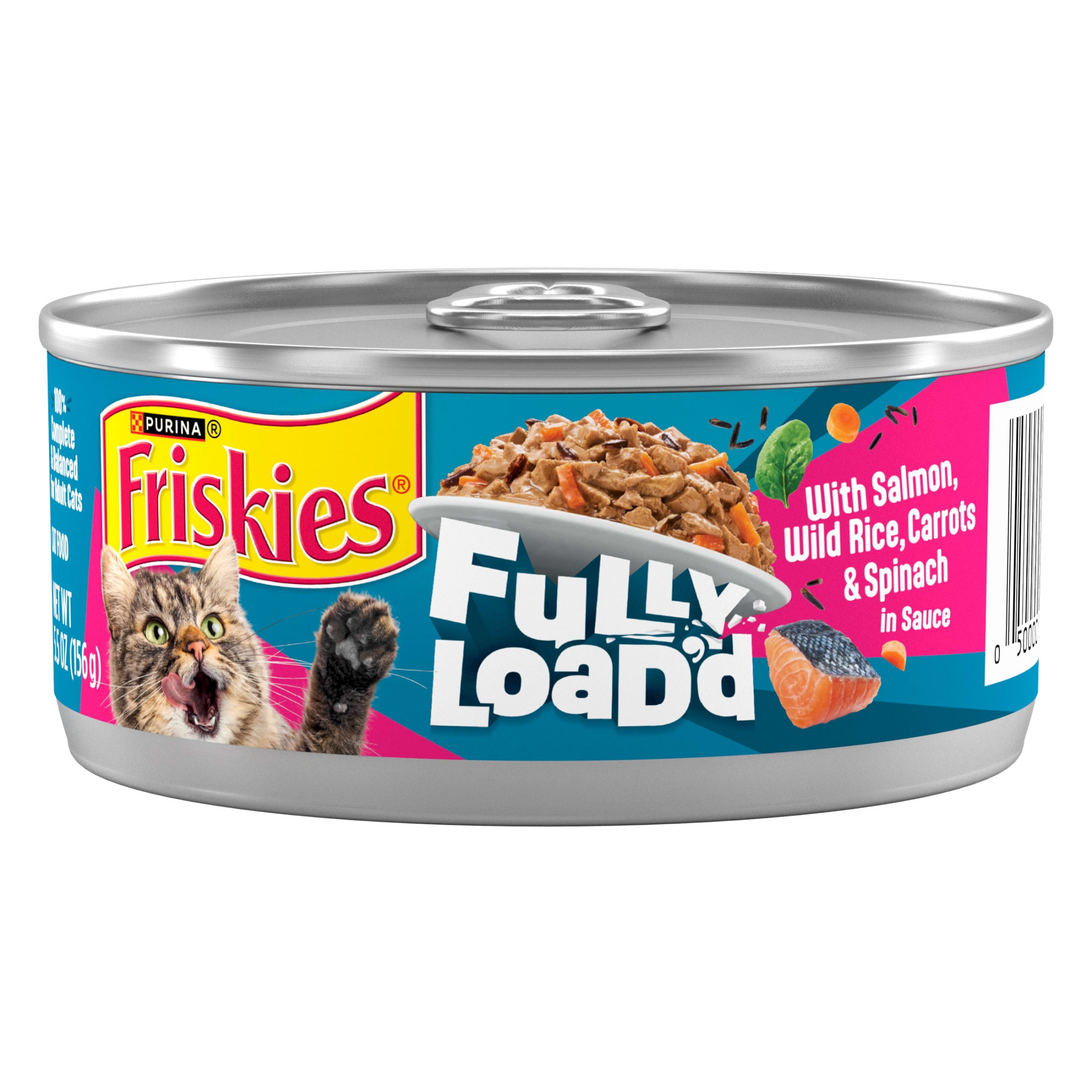 Friskies Lil' Soups Wet Cat Food Salmon Recipe (Savory Broth, 5.5 oz) ww4yn