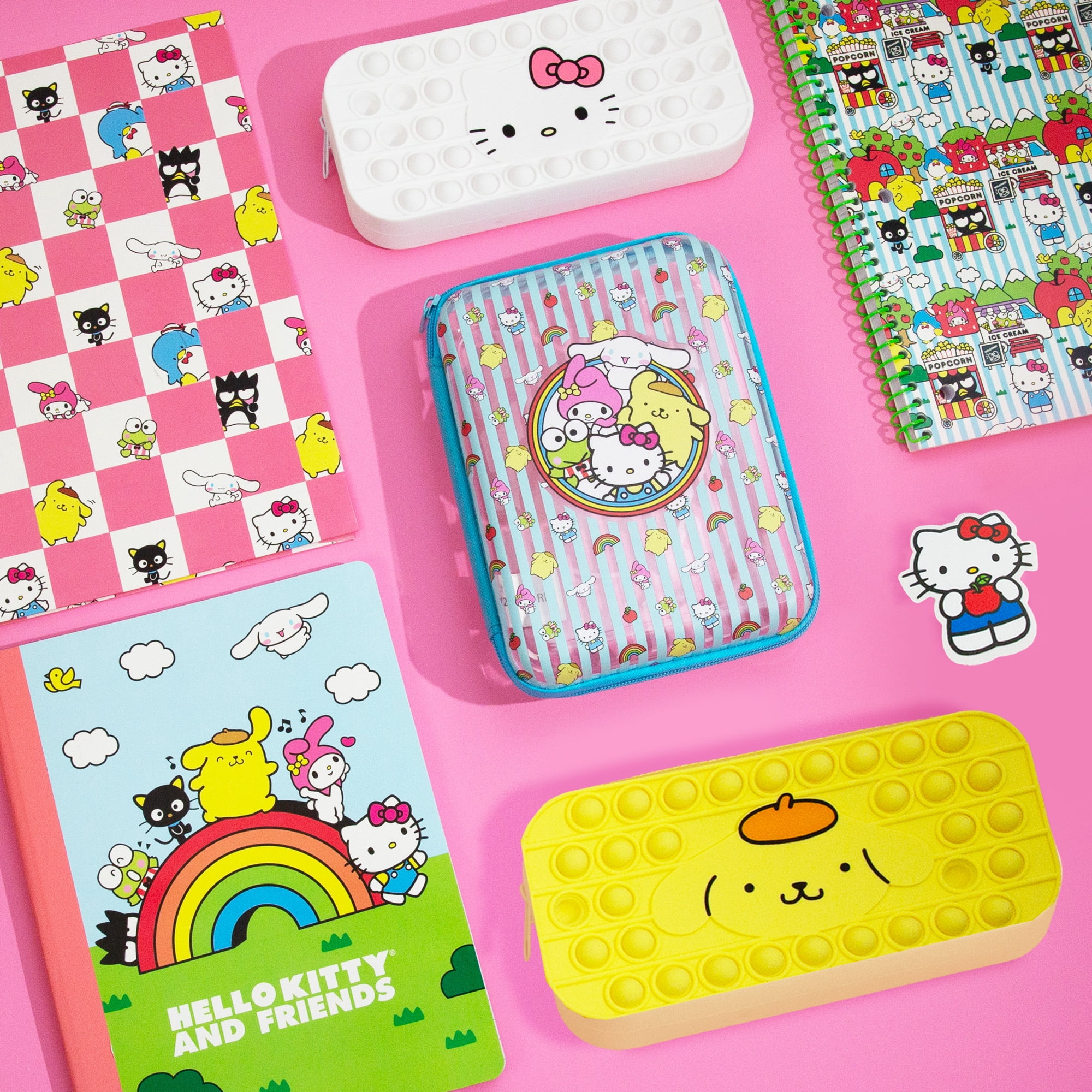 Hello Kitty and Friends Wide-Ruled Composition Notebook (Multicolor, 7.5 in x 9.5 in) jrgxs