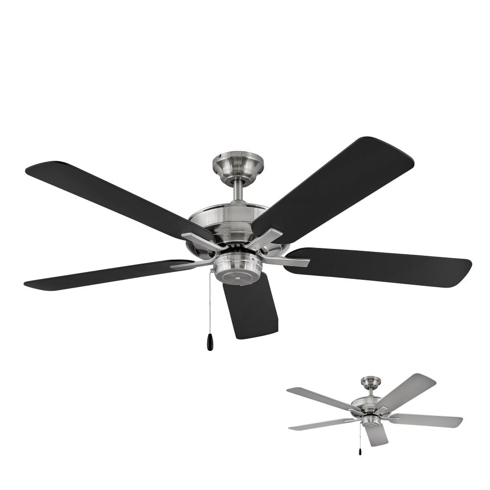Hinkley Lighting 52 Inch 5 Blade Ceiling Fan (Brushed Nickel, 52 in) 7e82r