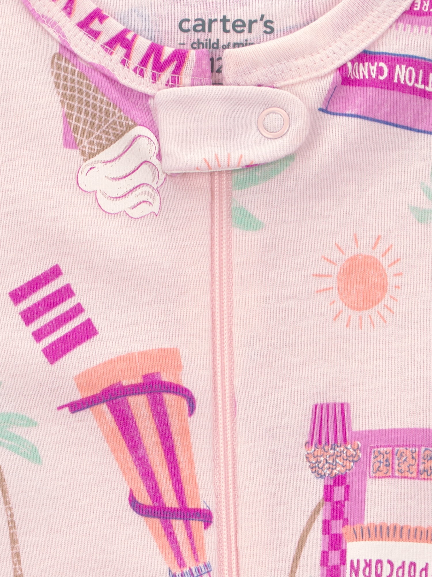Carter's Child of Mine Toddler Pajama One-Piece Romper (Pink, 5T) s2q6i