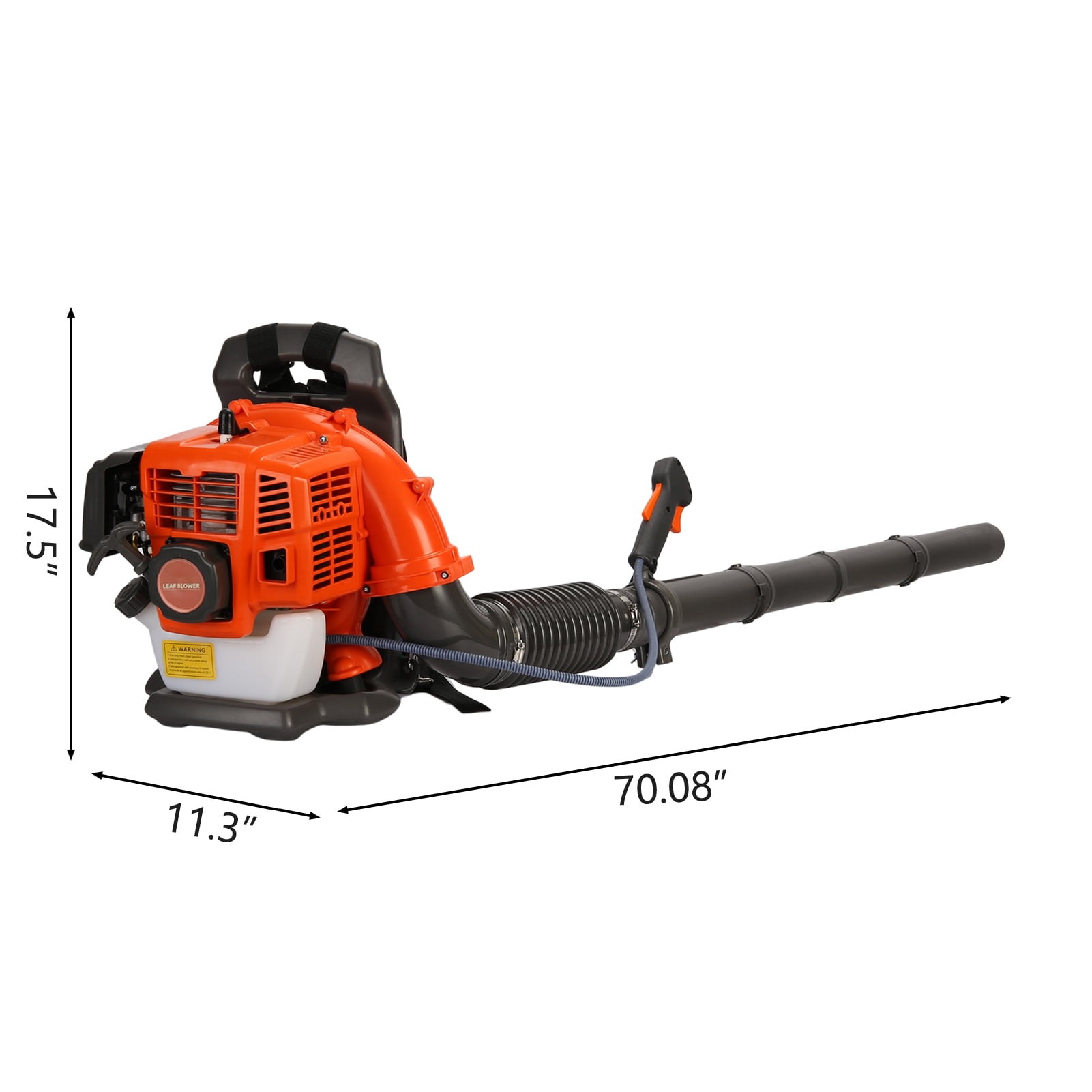 Fairnull Backpack Leaf Blower Gas Powered Air Blower with Ergonomic Padded Harness (6800 RPM) aoeuk - Image 6