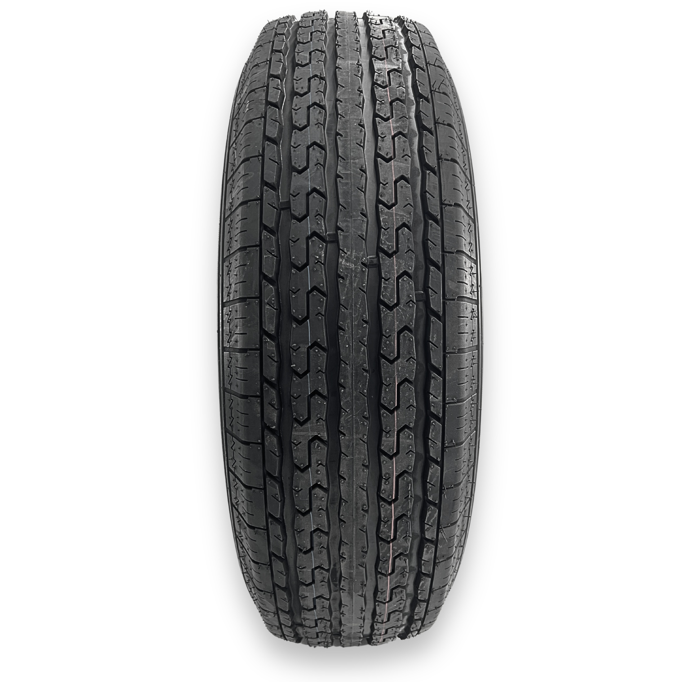RubberMaster ST235/80R16 10 Ply Highway Rib Tire and 8 on 6.5 Modular Steel Wheel Assembly (ST235/80R16) 7zouv
