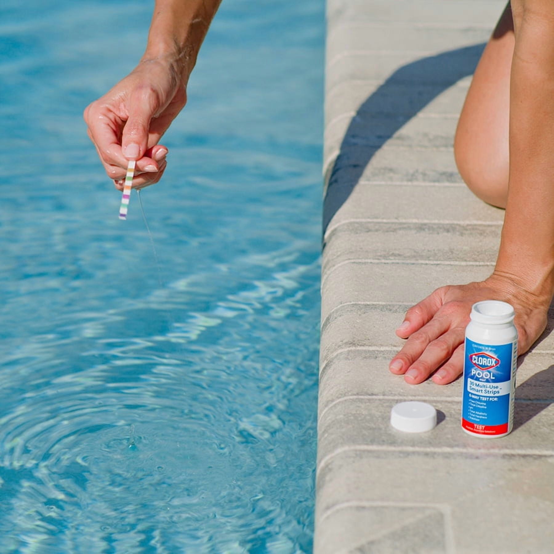 Clorox Pool&Spa Multi-Use Smart Water Testing Strips for Swimming Pools (30 Count) s57f7