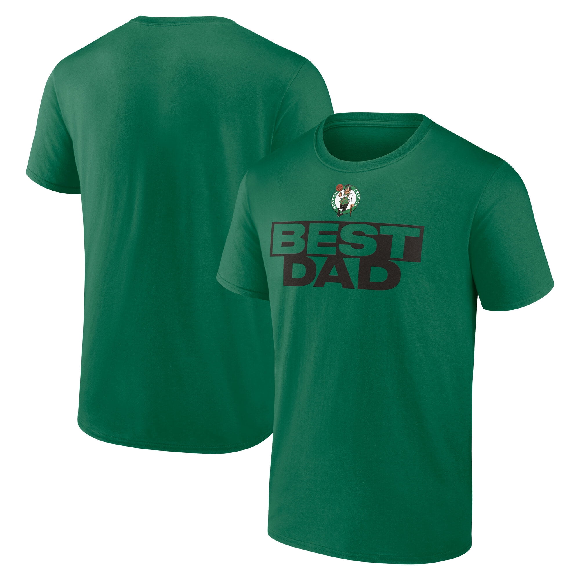 NBA Elevation Boston Celtics Men's Greatest Dad T-Shirt (Kelly Green, XXXL) g44aw
