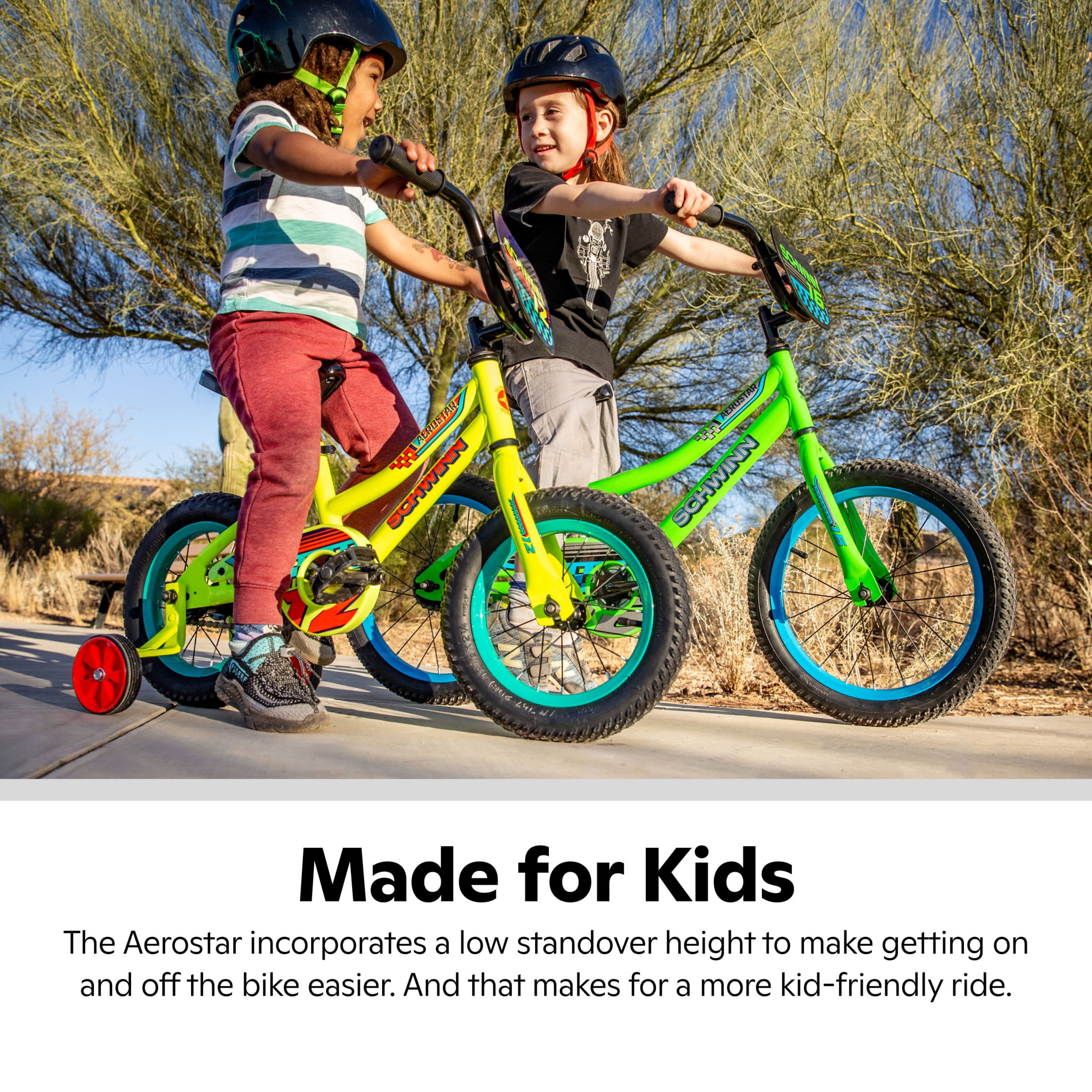 Schwinn Aerostar Kids BMX Bike with Training Wheels and Handlebar Basket (Purple, 16 in) sqq4s