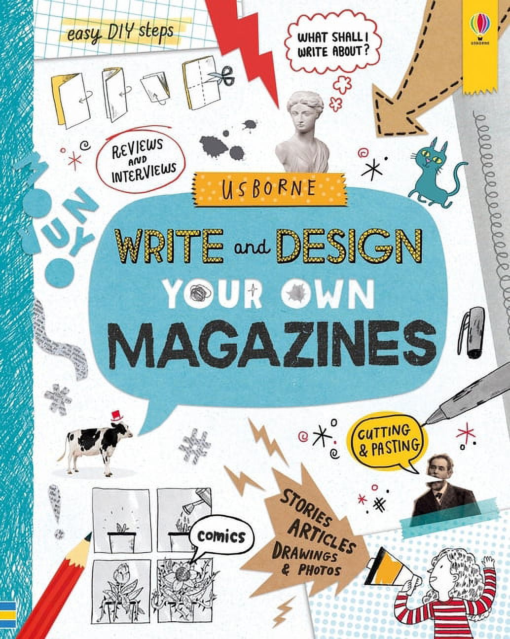 Sarah Hull Write and Design Your Own Magazines Activity Book (96 Pages, Spiral-Bound) rnj5o