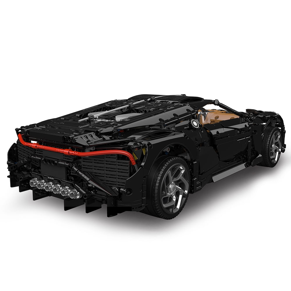 Mould King 13163 Super Racing Car Building Kit, Remote Control Construction Set (Black, 4688 Pieces) gunf6