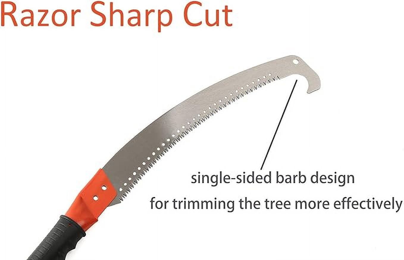 AEASKIEY Pole Saw for Tree Trimming, Extendable Manual Branch Cutter with Stainless Steel Handle (7 ft) cyvsi