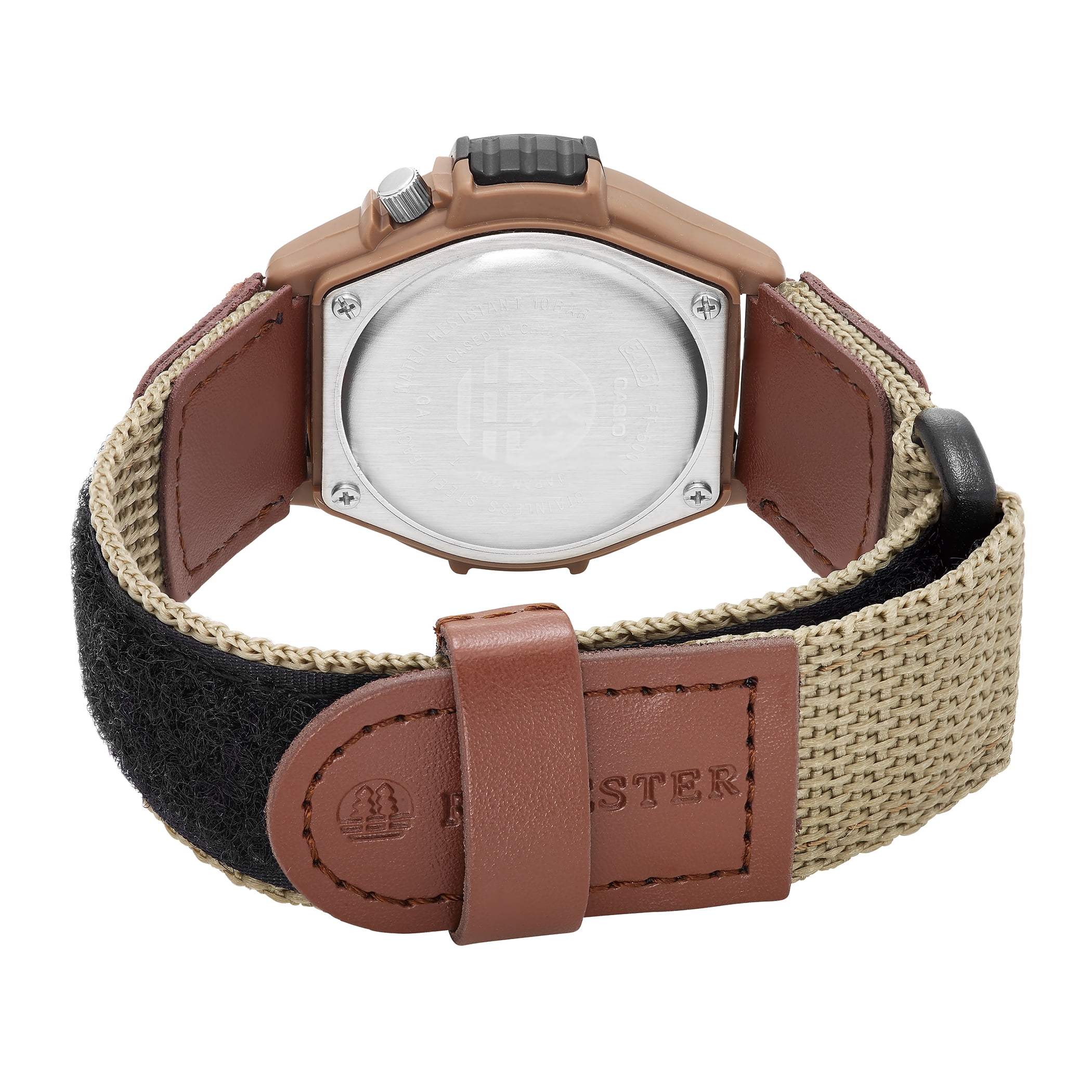 Casio Men's Analog Sport Watch with LED Backlight and Nylon Strap (Tan, 1.5 in) df4h6
