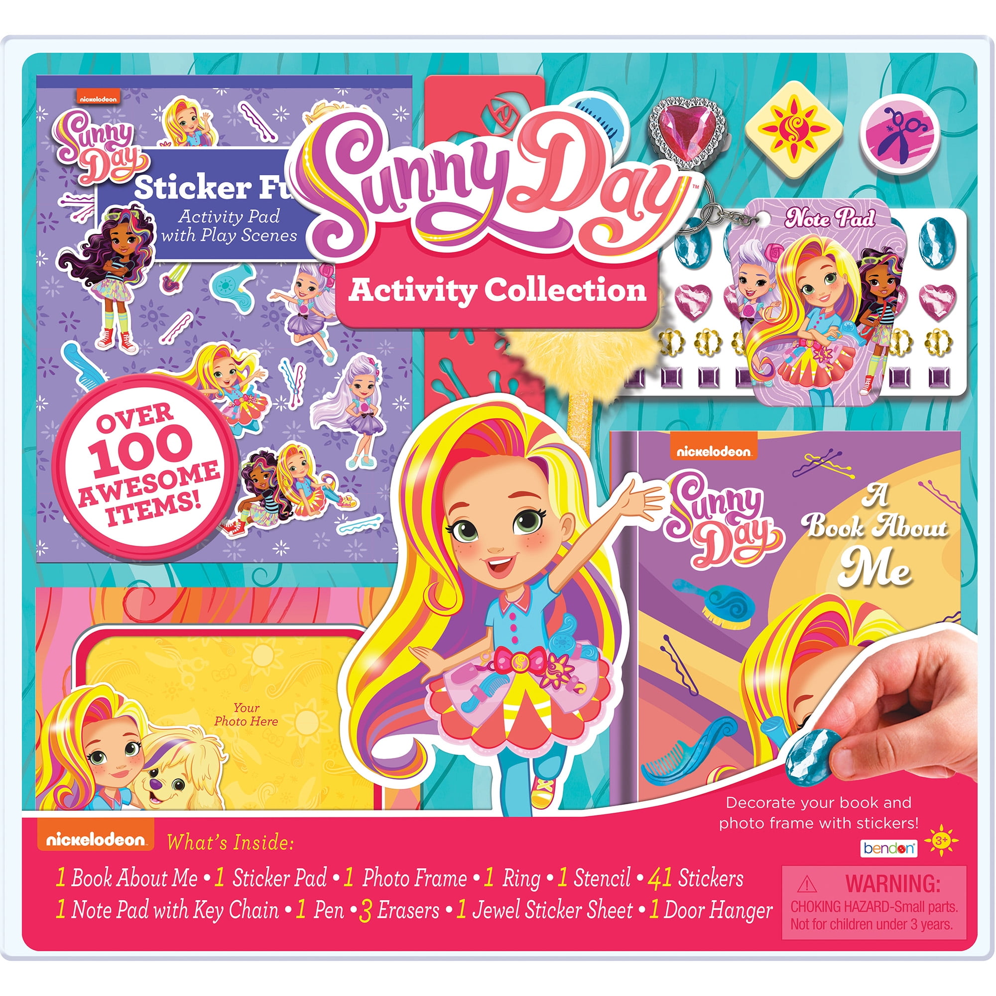 Sunny Day 100-Piece Arts and Crafts Activity Set (Multicolor, 100 Pieces) ebix6