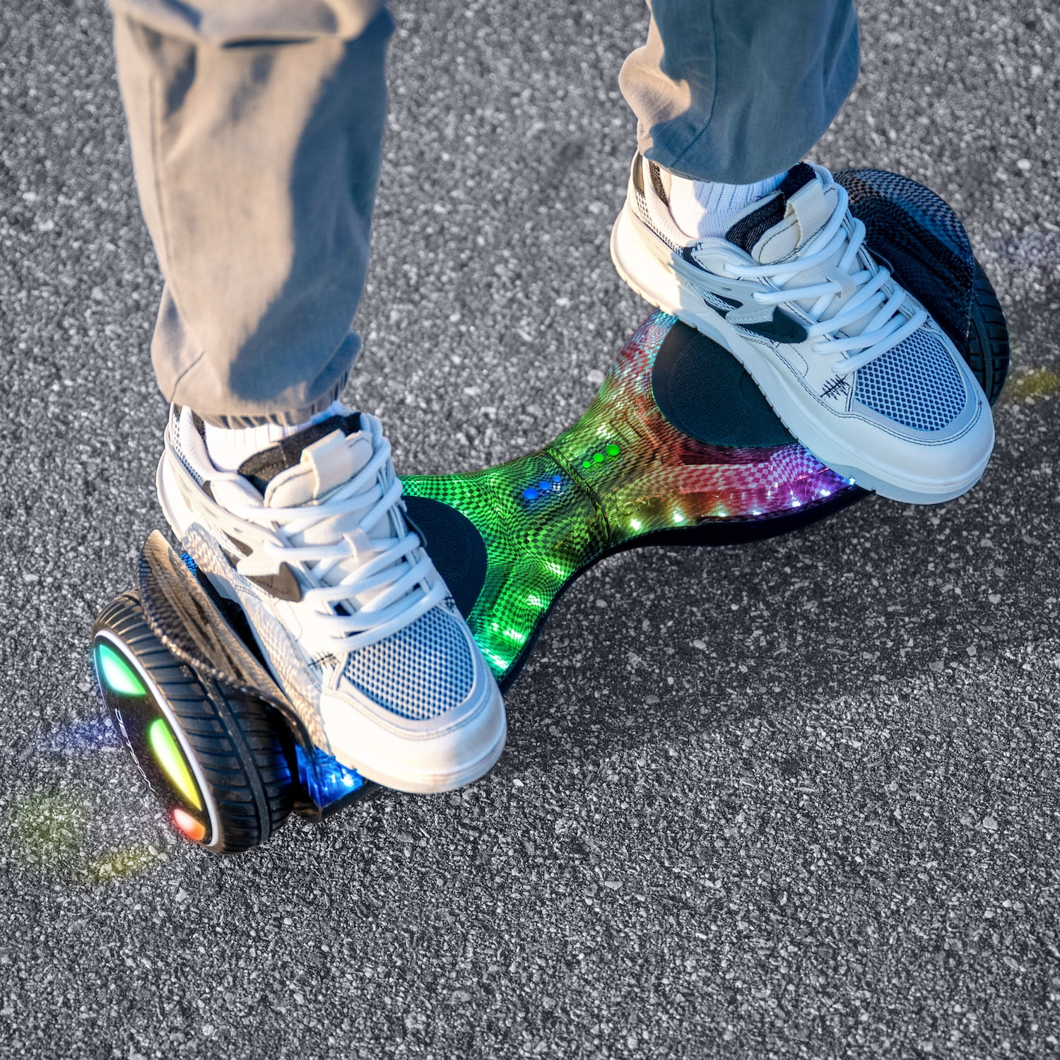 Jetson Lyra Hoverboard with Bluetooth Speaker and LED Lights (Black, 220 lb Weight Capacity) cc2lf - Image 2