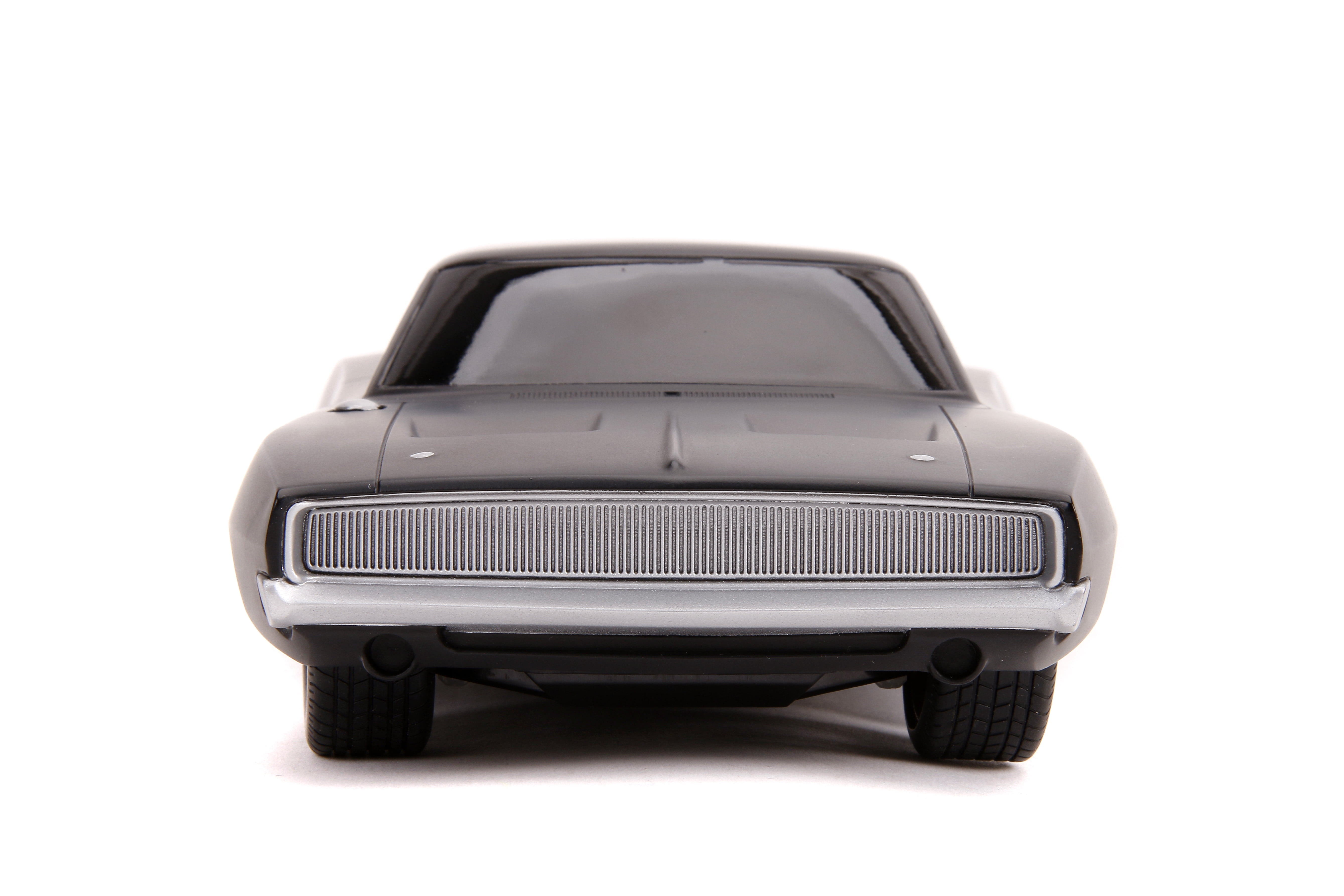 Jada Toys Fast & Furious Dom's 1968 Dodge Charger Widebody RC Radio Control Car (Black, 12 in) no1v9
