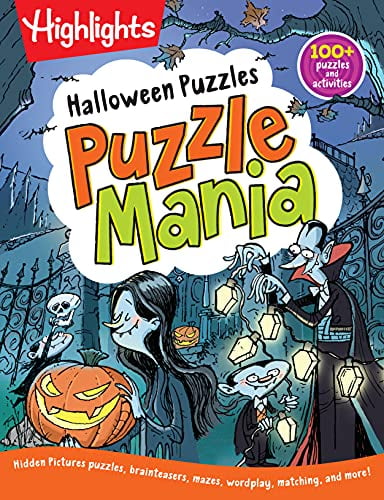 Highlights Puzzlemania Halloween Activity Book for Kids (144 Pages) s0z9p