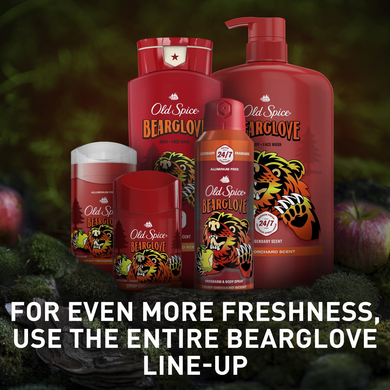 Old Spice Men's Body Wash, Bearglove Scent, Long-Lasting Freshness, 33.4 fl oz hgg96