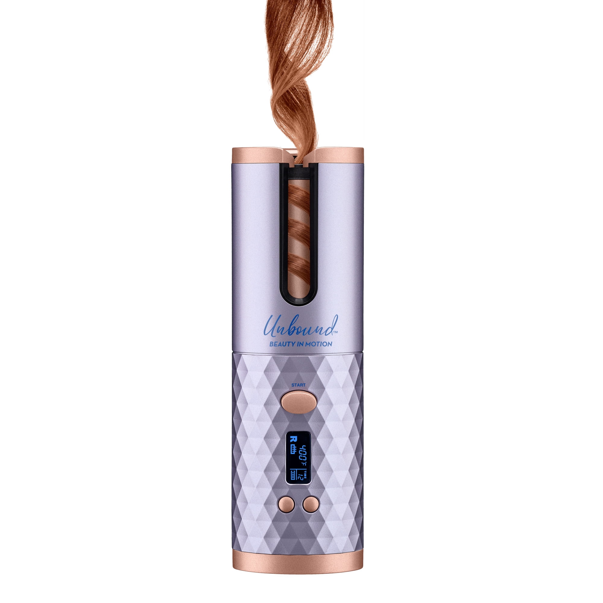 Conair Unbound Cordless Auto Curler, Rechargeable Hair Styling Tool (Blue, 10.5 in) dw9y0