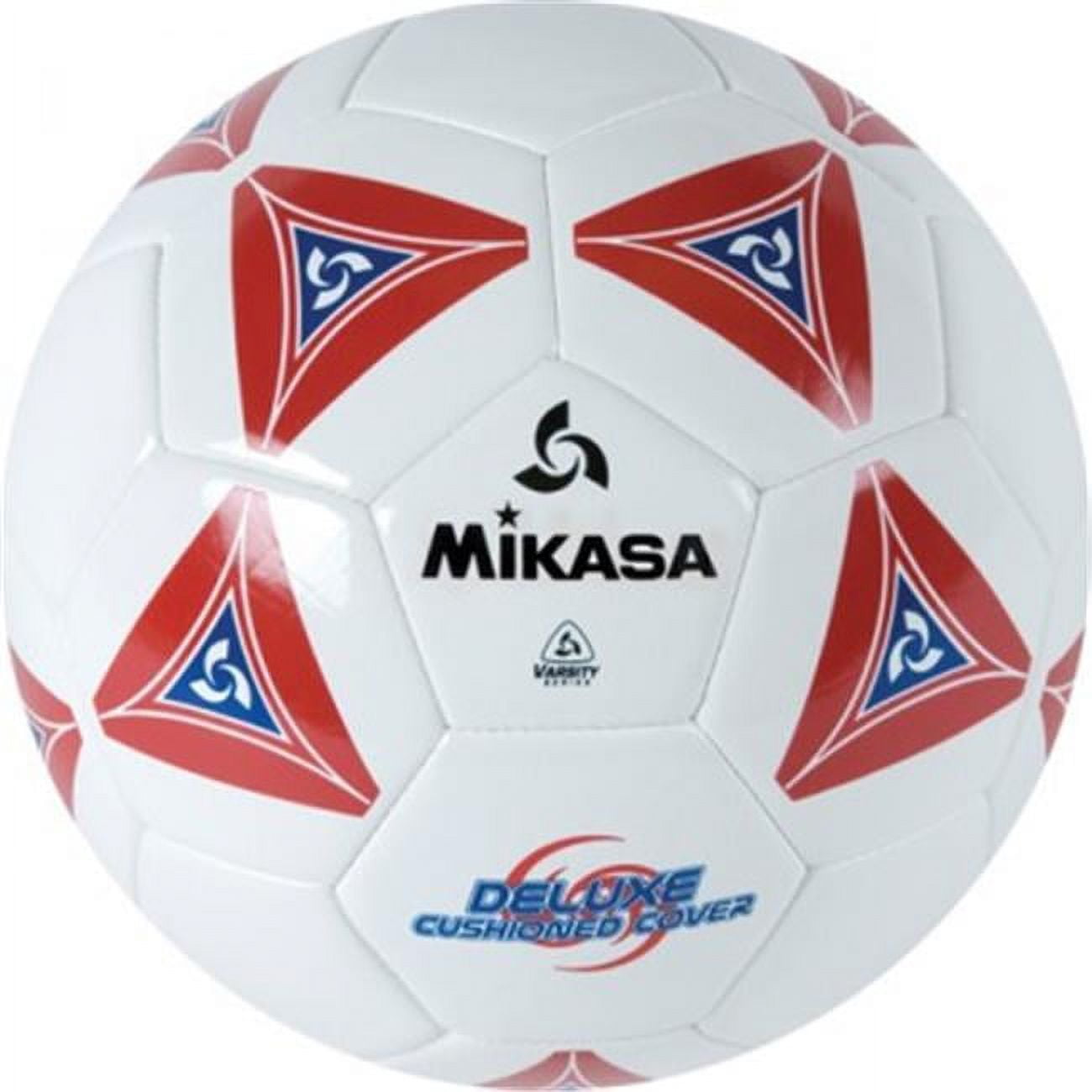 Mikasa Soft Soccer Ball, Recreational Training Ball, Durable Machine-Stitched Construction (Red/White, Size 4) qfgbj