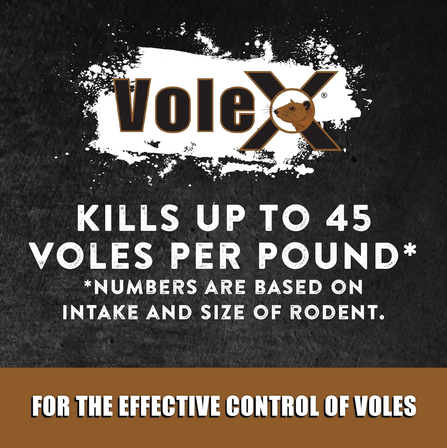 VoleX Vole Killer and Repellent Bait Pellets (Natural Mechanical Action, 8 oz) rzv69