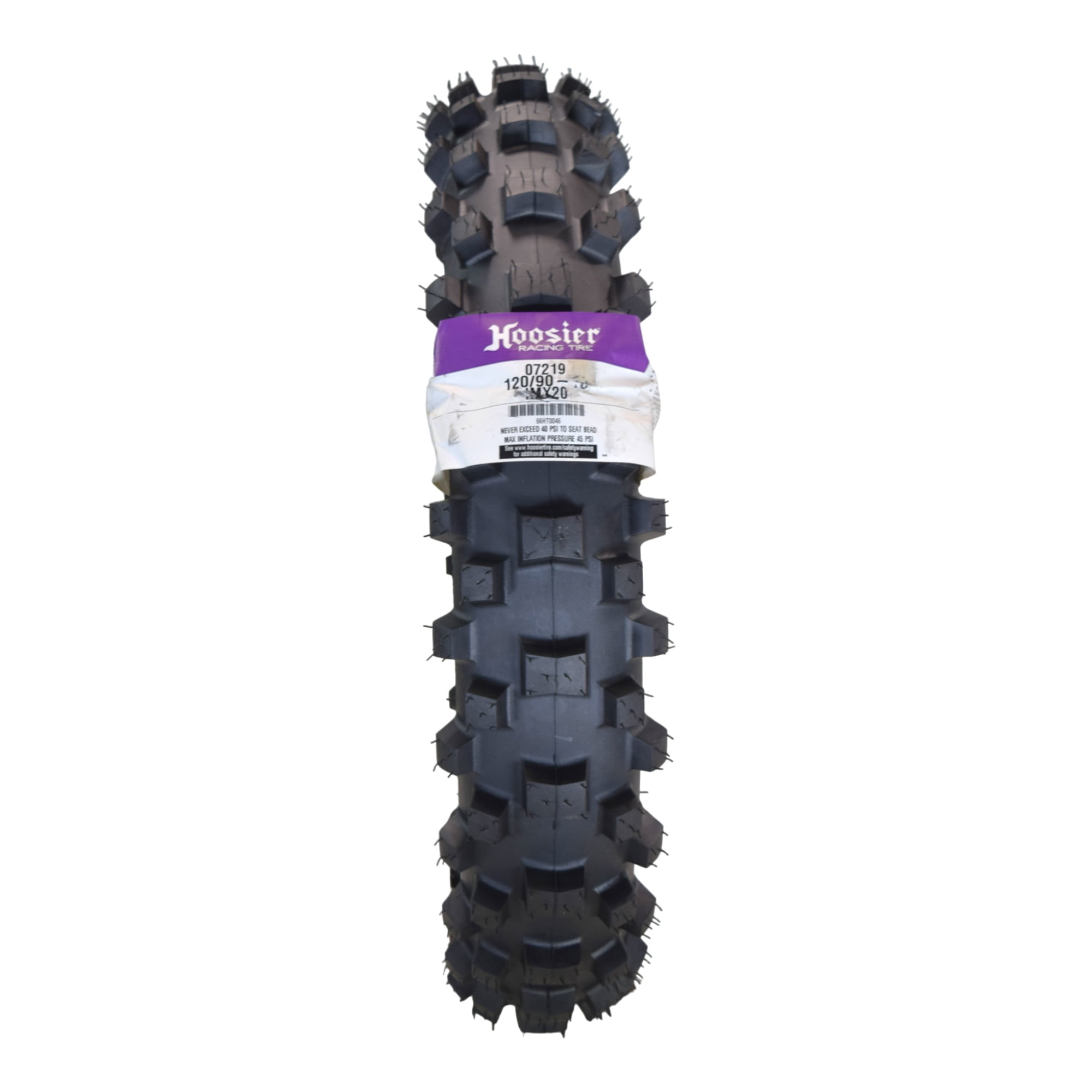 Hoosier Racing Tire IMX20 Dirt Bike Rear Tire (Black, 120/90-18 in) civ62